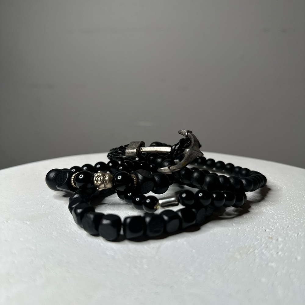 Men’s Assorted Black Bracelets